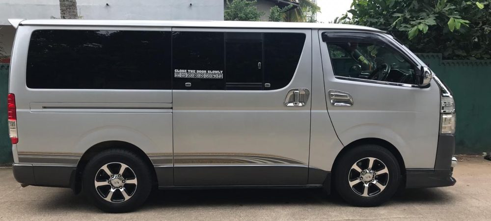7 seater van rental with licensed tourist guide for round touring Sri Lanka